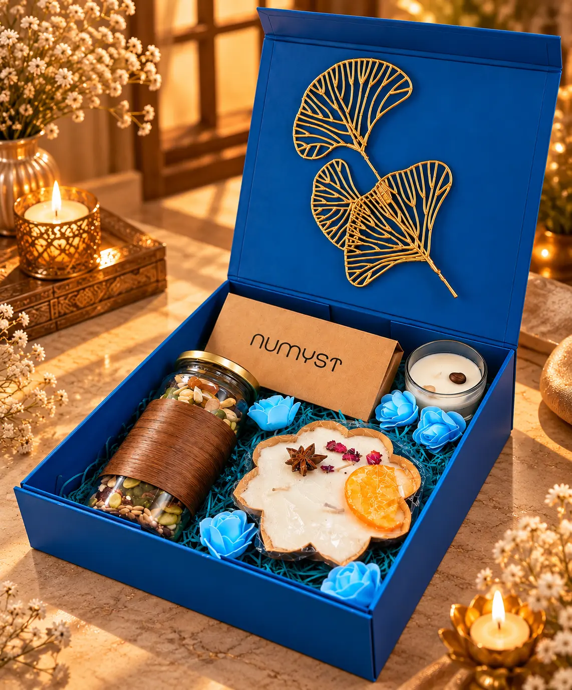 The Royal Blue Bliss Premium Gift Hamper - Image 2