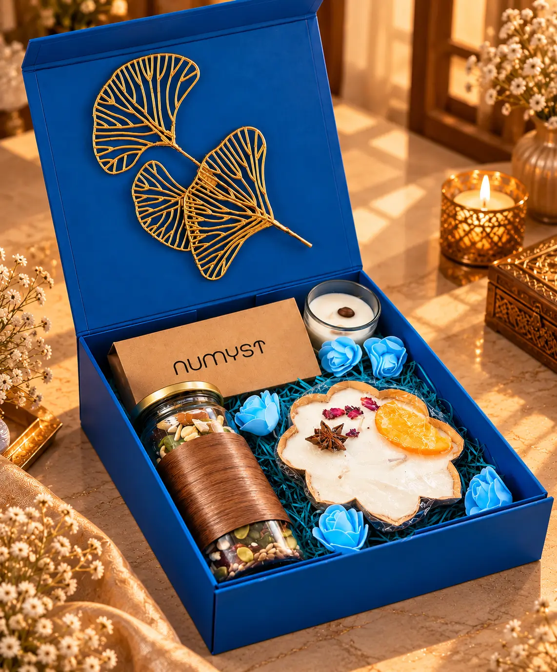 The Royal Blue Bliss Premium Gift Hamper - Image 3