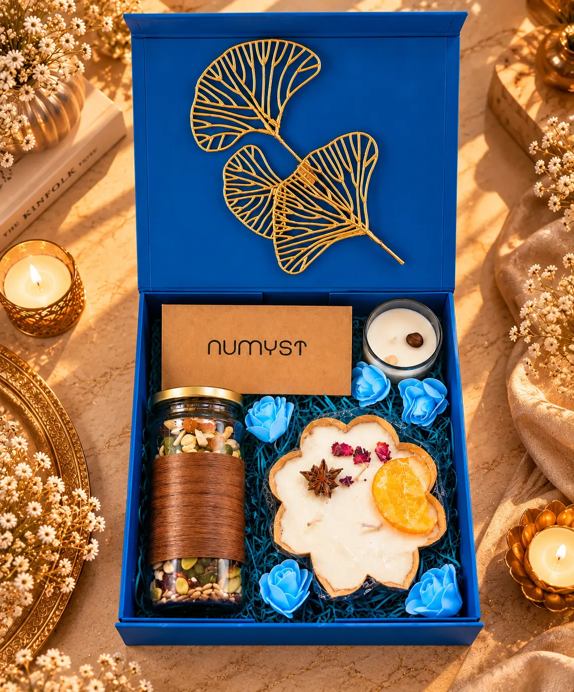 The Royal Blue Bliss Premium Gift Hamper - Image 4