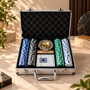 Royal Silver Poker Luxury Gift Set