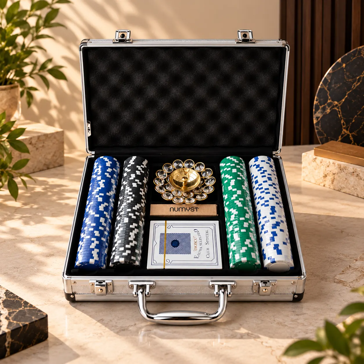 Royal Silver Poker Luxury Gift Set