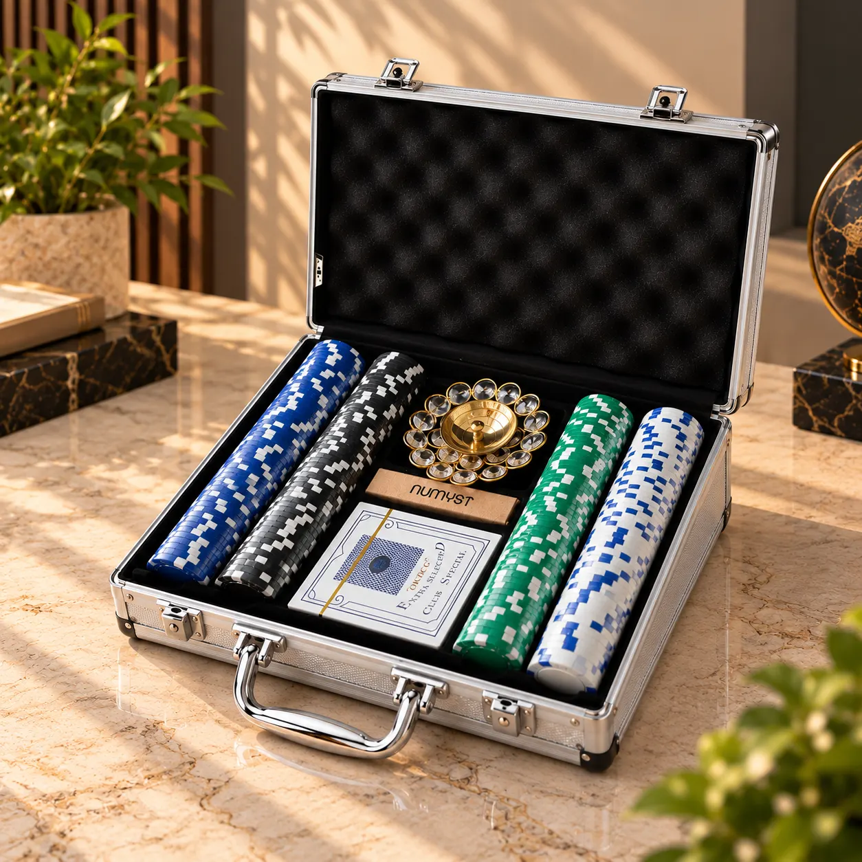 Royal Silver Poker Luxury Gift Set - Image 2